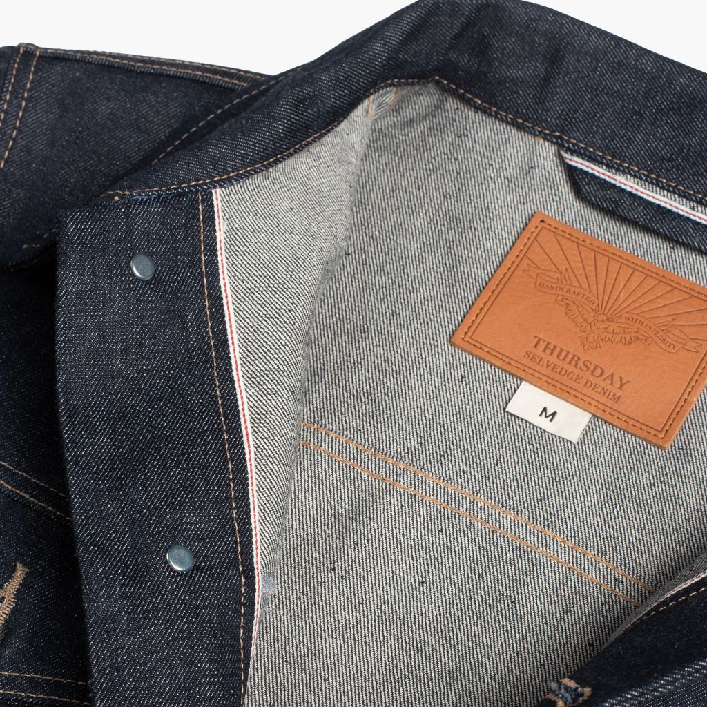 Selvedge Denim Trucker Jacket | Raw Indigo - Image 7